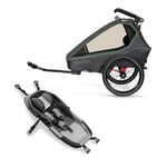 Qeridoo® Cykelvagn Kidgoo2 Ivy Green Kollektion 2023 inklusive hängmatta Plus Limited Edition Theraline