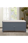 Shoe Cabinet Storage Bench with Linen Cushion