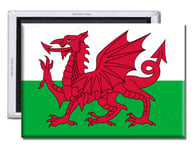 GoPukka Flag of Wales UK - Fridge Magnet (Standard: 70x45mm)