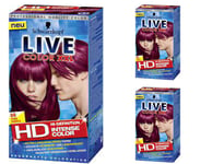 Schwarzkopf Live Colour XXL HD  Intense Hair Colour-86 Pure Purple x 3