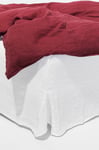 Pastill - Viola sängkappa i franskt lin höjd 48 cm - Vit - 140X200