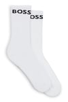 BOSS Men Pack Sport Crew Socks Mens White 100 9-11