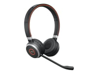 Jabra Evolve 65 MS stereo - Micro-casque - sur-oreille - Bluetooth - sans fil - NFC* - USB - Certifié pour Skype for Business