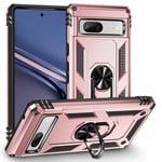 Google Pixel 7a Military Armour Ring Case RoseGold