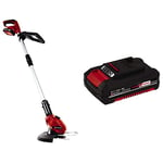 Einhell GC-CT 18 Li Power X-Change 18V Cordless Strimmer With Battery and Fast Charger & Power X-Change 18V, 2.0Ah Lithium-Ion Battery、