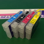 4 Empty Refillable Cartridges Epson XP405 XP405WH XP412 XP415 XP422 XP425 18xl