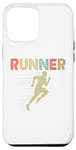 Coque pour iPhone 15 Plus Retro Runner Marathon Running Vintage Jogging Fans