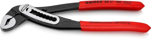 Knipex Alligator® Pince multiprise noire atramentisée, gainées en plastique antidérapant 180 mm (carte LS/blister) 88 01 180 SB