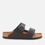 Birkenstock Men's Arizona Oiled Leather Double Strap Sandals - Black - EU 45/UK 10.5