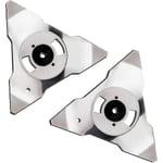 2-pack ersättningsblad för Robomow robotgräsklippare RS TS MS RC TC MC modeller rostfritt stål xh