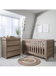 Tutti Bambini Modena 2 Piece Furniture Set - Oak (Cot Bed, Sprung Mattresss And Chest Changer)