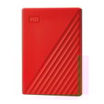 Western Digital My Passport extern hårddisk 2 TB, röd