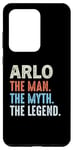 Coque pour Galaxy S20 Ultra ARLO The Legend Name Personnalisé Cute Idea Homme Vintage ARLO