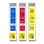 3 C/M/Y non-OEM Ink Cartridges to replace Epson T0712, T0713, T0714 Colours