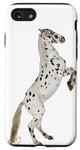 Coque pour iPhone SE (2020) / 7 / 8 Motif cheval Blanc Tacheté Avec un beau Coeur D'Amour Doré