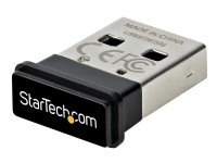 StarTech.com USB Bluetooth 5.0 Adapter, USB Bluetooth Dongle Receiver for PC/Computer/Laptop/Keyboard/Mouse/Headsets, Range 33ft/10m, EDR (USBA-BLUETOOTH-V5-C2) - Nätverksadapter - USB - Bluetooth 5.0, Bluetooth 5.0 LE, Bluetooth 5.0 EDR - Klass 2 - svart