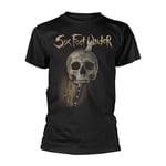 SIX FEET UNDER - KNIFE SKULL BLACK T-Shirt, Front & Back Print Small
