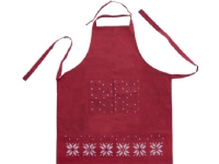 Orion HOLIDAY köksförkläde rött skyddande bomullsförkläde