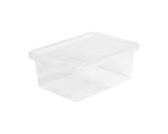 Storage Box Underbed 5 x 17 Litre Stackable Plastic Clothes Tidy Organiser Lid