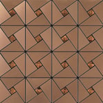 Slowmoose 3d Väggpanel Metall Geometriskt Mönster Väggmålning A