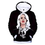 CAFINI 3D Printed Hoodie Singer Lana Del Rey Social Star Harajuku Sweatshirt Streetwear Hip-Hop Fashion Student Youth Fan Gift Set(XS-3XL)