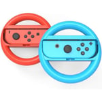 Volant x2 pour Manette Joy-Con NINTENDO Switch Mario Kart Ergonomique Lot de 2 (BLEU-ROUGE)