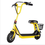 GASLIKE 24V250w Electric Scooter, Portable and Foldable With Large-Capacity Storage Basket, Suitable For Kids Ages 6-12 Years And Up