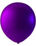 Lila Metallic Ballonger 30 cm - 100 stk MEGAPACK