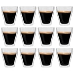 vidaXL dobbeltvægget latte macchiato glas 12 stk. 280 ml