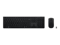Lenovo Professional - Sats Med Tangentbord Och Mus - Trådlös - Bluetooth, 2.4 Ghz - Estnisk - Tangentbrytare: Scissor-Switch - Grå - Brun Låda