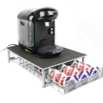 Tassimo 60 Pod Holder Drawer Grey Coffee Machine Stand Dispenser Storage | M&W