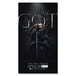 Li han shop Canvas Printing Game Of Thrones Season Drama Poster Role Posters And Prints 2019 Tv Game Wall Art For Bedroom Home Decor Gt544 50X60Cm Without Frame