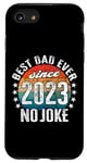Coque pour iPhone SE (2020) / 7 / 8 Meilleur papa du monde - sans blague - Papa depuis 2023