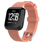 KOMI Watch Band compatible with Fitbit Versa 2 / versa/versa Lite, Small/Large Replacement Band Fitness Sports Bracelet for Womens Mens (Small, peach)