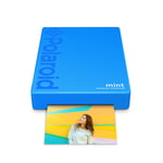 Polaroid Mint Pocket Printer W/ Zink Zero Ink Technology & Built-In Bluetooth for Android & iOS Devices - Blue
