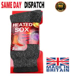 Mens Thermal Heated Socks Thick 2.13 Tog Winter Warm Boot Work Ski Walking NEW