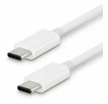 1m white TYPE C TO C NOTE 20 5G S20 SUPER FAST USB CHARGER CABLE