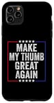 Coque pour iPhone 11 Pro Max Make My Thumb Great Again - Récupération chirurgicale de la douleur au pouce cassé
