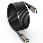ANMCK Fiber Optic HDMI Cable 35M,Premium High Speed 18Gbps HDMI Lead Support 4K@60Hz/4:4:4/3D/4K HDR/HEC Compatible for Apple TV, HDTV, Roku TV Box, Home Theater, PS4,Switch