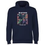 Jurassic Park World Four Colour Faces Hoodie - Navy - M