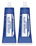 Dr Bronner`s Peppermint Toothpaste 140g (Pack of 2)
