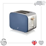 Swan 2 Slice Nordic Toaster 900W Soft Touch Housing Stainless Steel Matt Finish