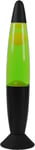 Itotal - Led Lava Lamp W/Green Light - Black Base And White Wax (Xl26