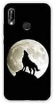 Coque pour Huawei Y6 (2019) / Y6 Pro (2019) Animaux 2 - Loup Noir N