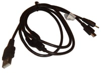 vhbw Câble de données USB compatible avec Nokia N81, N81 8GB, N82, E71, E63, N78, N79, E66, E75, N810 Internet Tablet, Booklet 3G téléphone - noir
