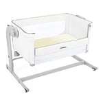 Giovanni Dolcinotti Baby Collection Lot de 2 draps avec Coins pour lit bébé et Enfant, Compatible avec Chicco Next2Me 50 x 83 cm – Drap 100 % Coton – Fabriqué en Italie – Blanc/crème