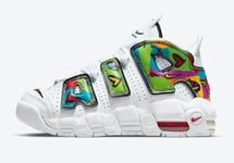 NIKE AIR MORE UPTEMPO ,,Peace Love Swoosh'' GS SIZE UK 3 EUR 35.5 (DJ3862 600)