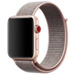 Apple Watch 42mm Nylon Armband - Pink Sand