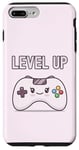 Coque pour iPhone 7 Plus/8 Plus Level Up Kawaii Manette de jeu vidéo Gamer Girl