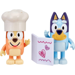 Bluey & Bingo Fancy Restaurant 2 Figure Playset Inc Toy Menu & Chef Hat